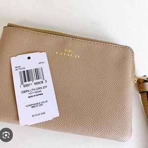 Taupe Coach Change Wallet